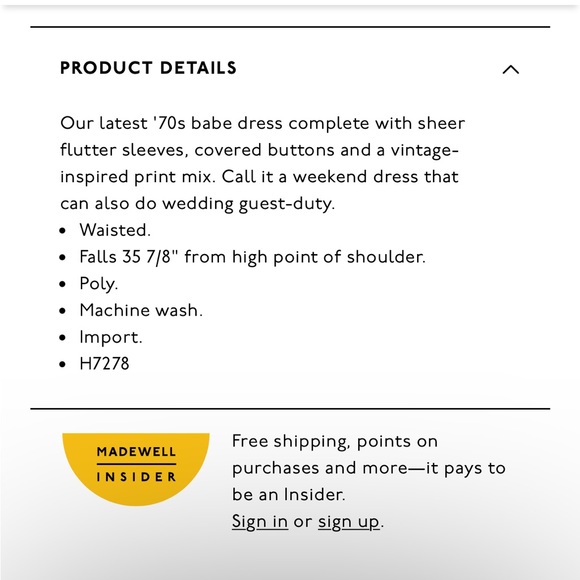 • Madewell • Orchard Flutter-Sleeve Dress in Fan Floral Mix Mini Blue Pink 4 - Picture 4 of 6